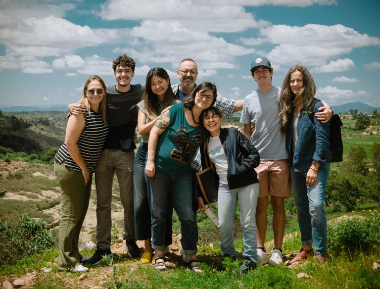 Students and Teachers at The Pearl on a Hill in Mexico